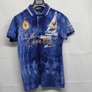 Croatia Yacht Club Redway Polo Shirt Mens L  (40" Chest) Double Collar Embroider